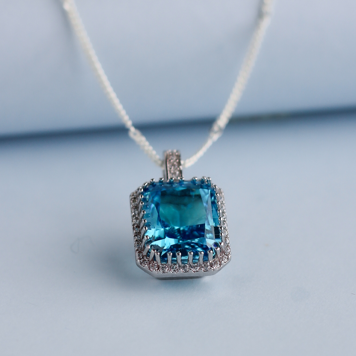 Collar Albor Blue Quartz