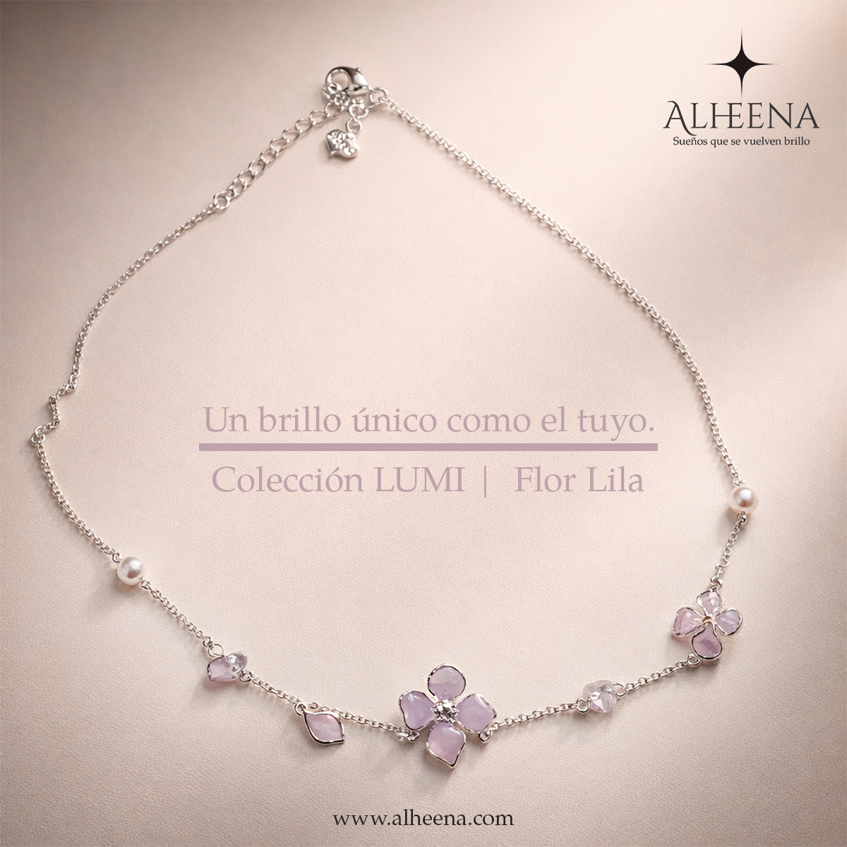 Collar LUMI Flor Lila - Image 2