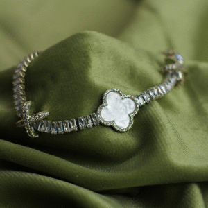 Pulsera LUMI Trébol Nácar