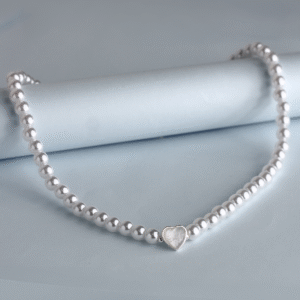 Collar Lumi Corazón Perlado