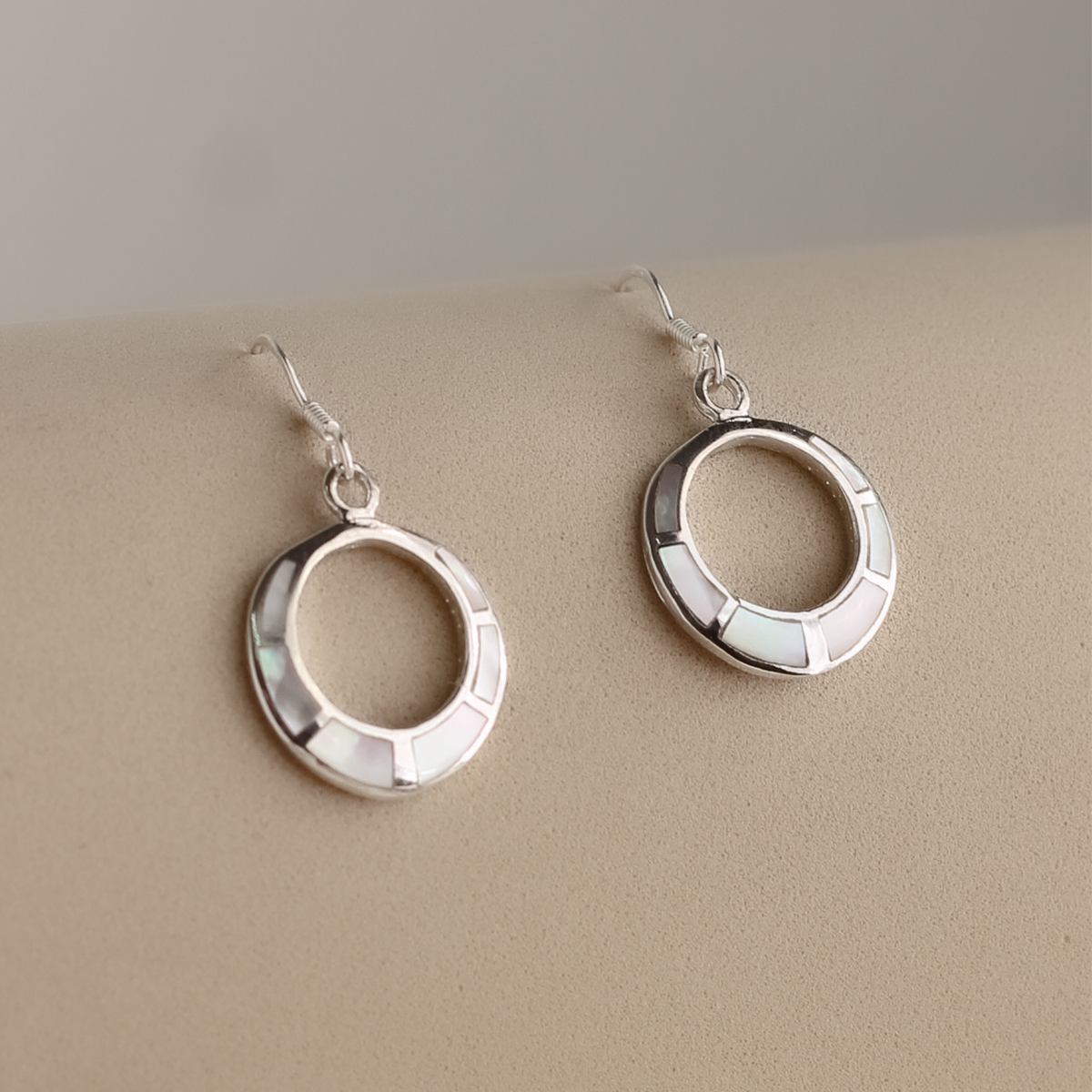 Colgantes Orbe Circulo Nacar