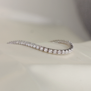 Pulsera Tenis Topacio Blanco 18cm