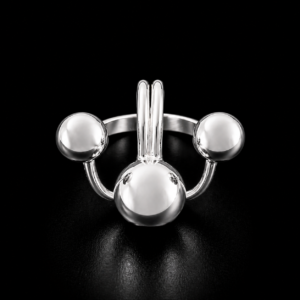 Anillo LUMI Orbit Plateado